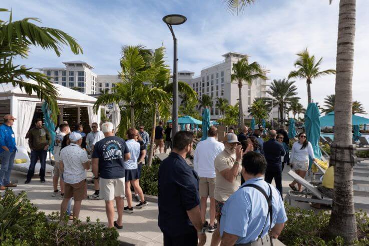 Retreat Networking Retreat Attendees Networking Poolside