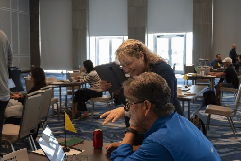 Shauna Helping Retreat Attendee With Business Plan Shauna Helping Retreat Attendee With Business Plan